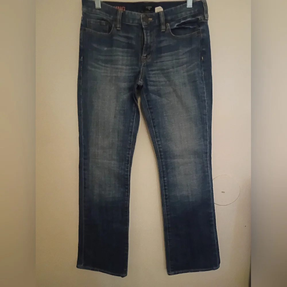 J.‎ Crew Hipslung Women's Denim Jeans Distressed Sz 29R 301/2 L